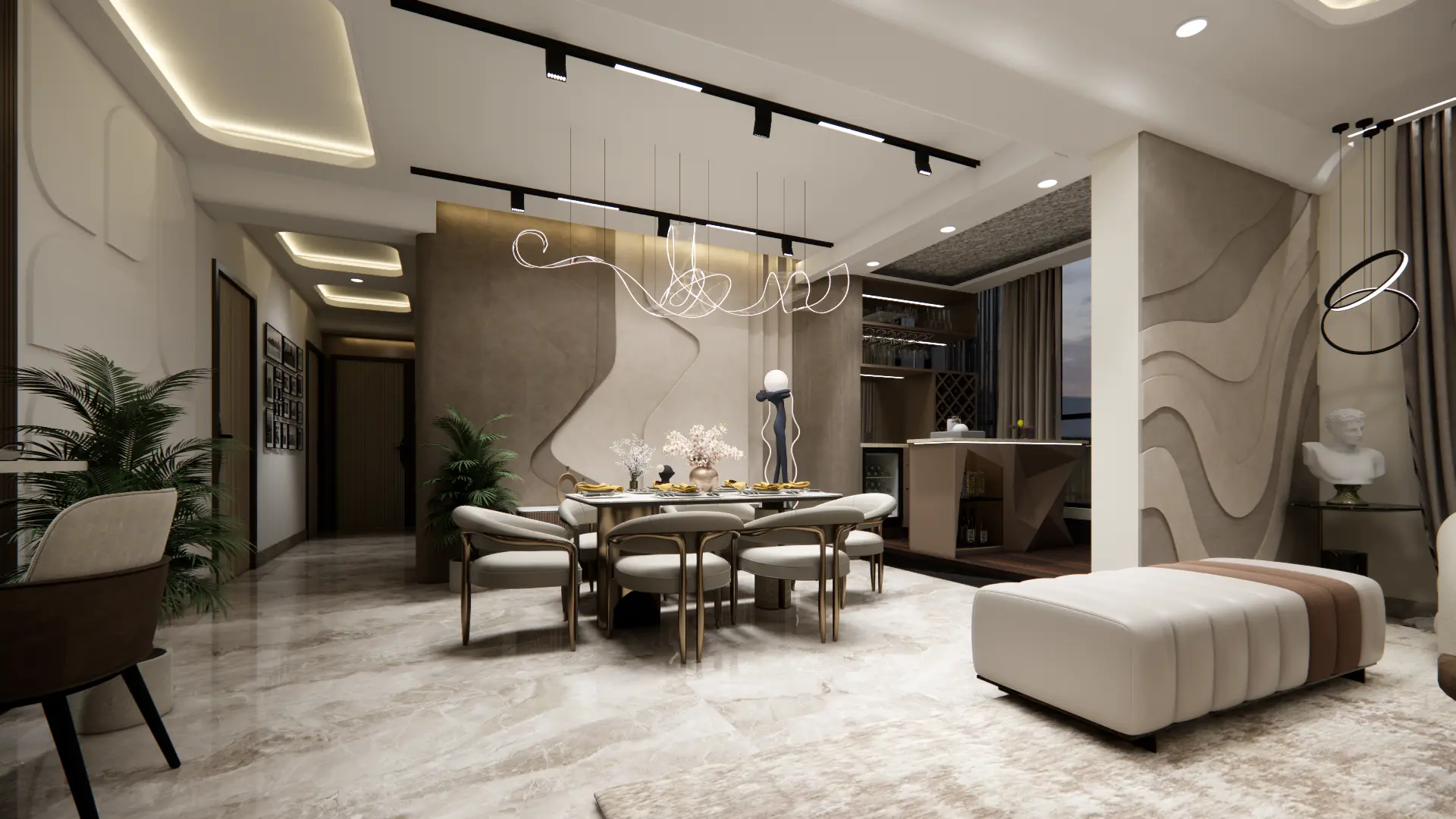 Dining area — Lotus Panache, Sector 110 Noida